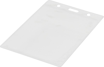 Show details for BADGE HOLDER POUCH - portrait pvc pouch lanyards