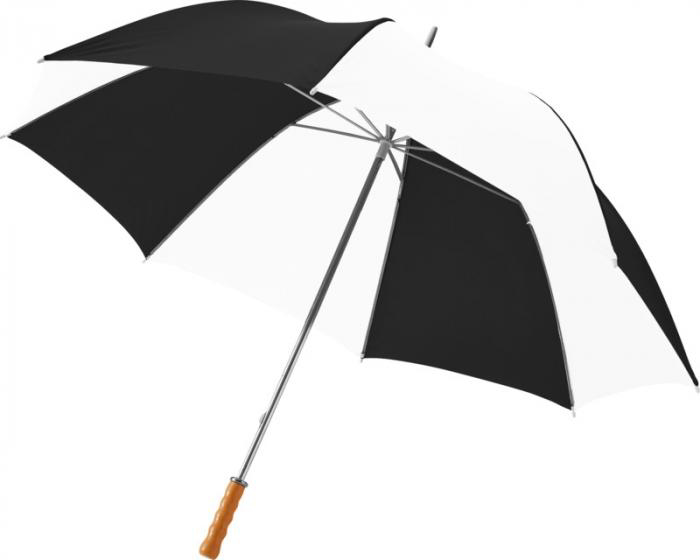Karl 30" Golf Umbrella in black and white