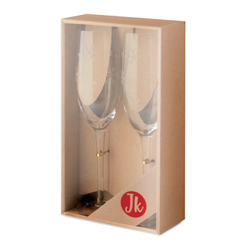 Show details for CHAMPAGNE GLASSES SET champagne glasses box