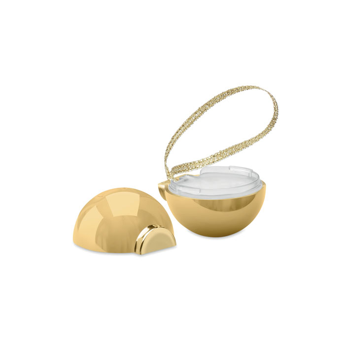 lip balm bauble gold