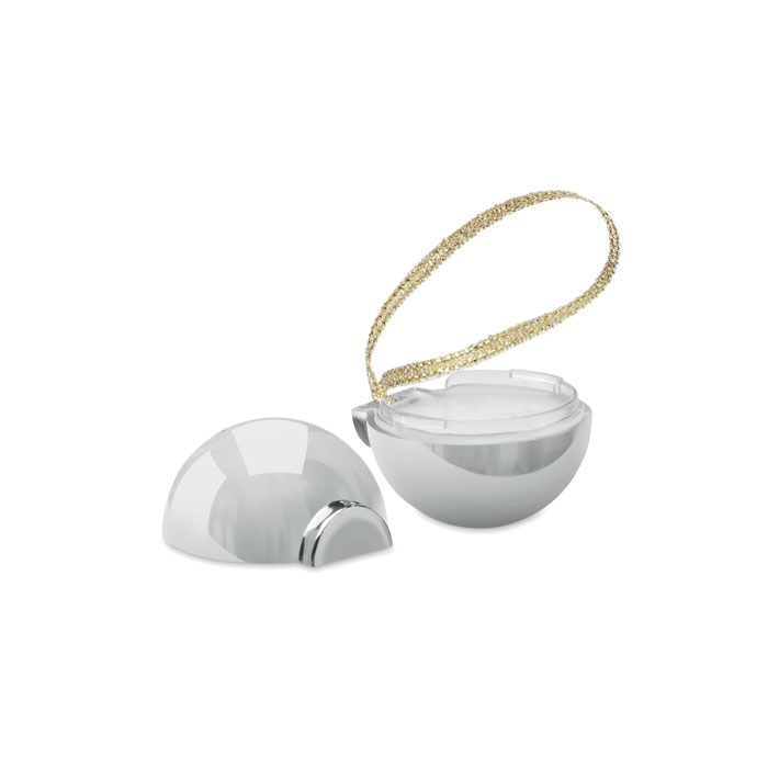 lip balm bauble silver