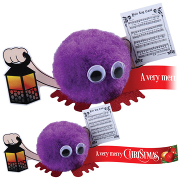 Show details for Christmas logobugs Logobug B carol singer