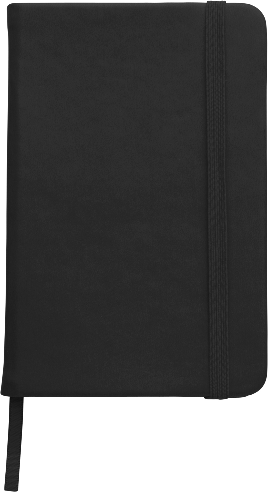 A6 Notebook with soft PU cover in black