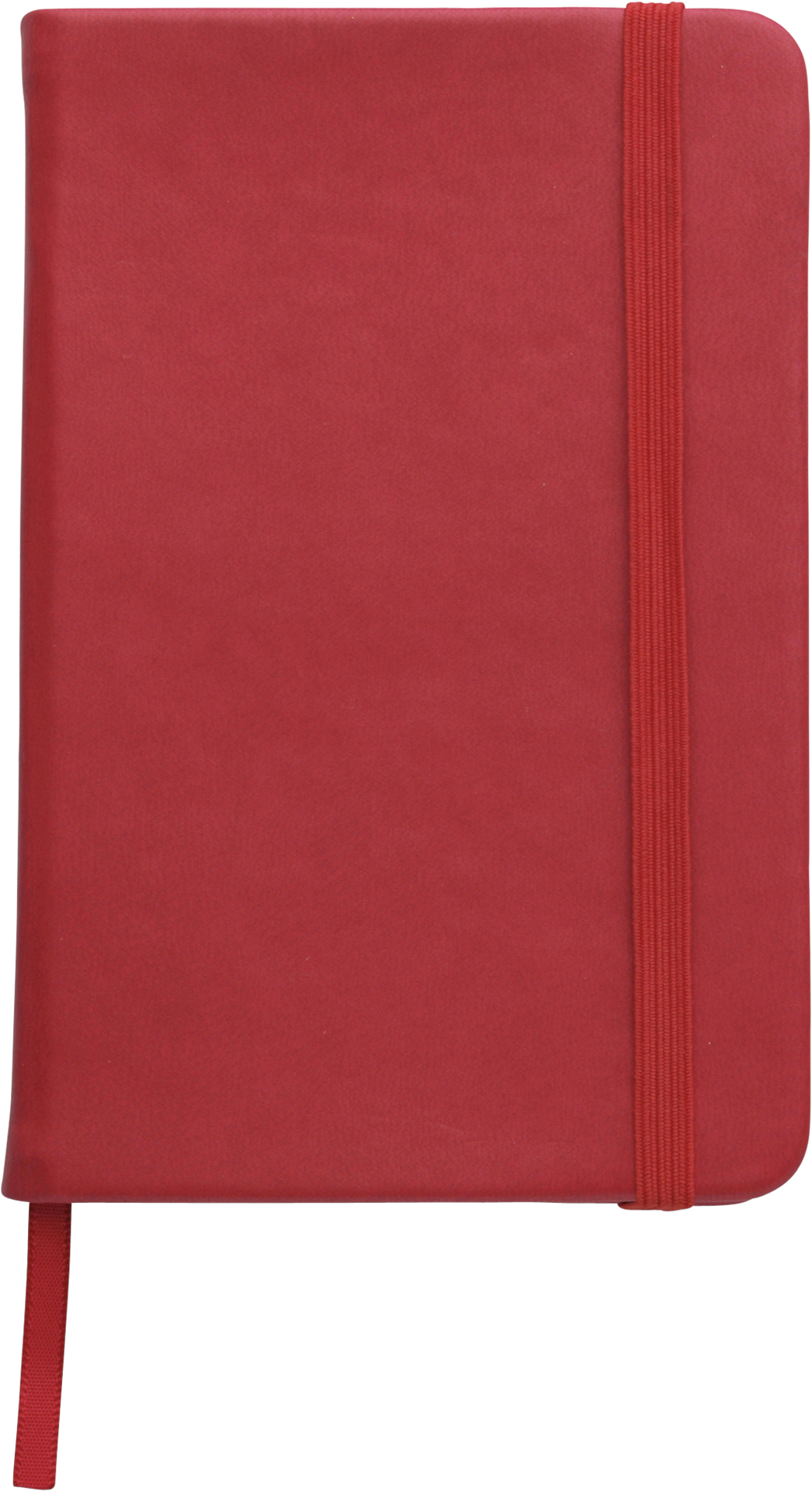 A6 Notebook with soft PU cover in red