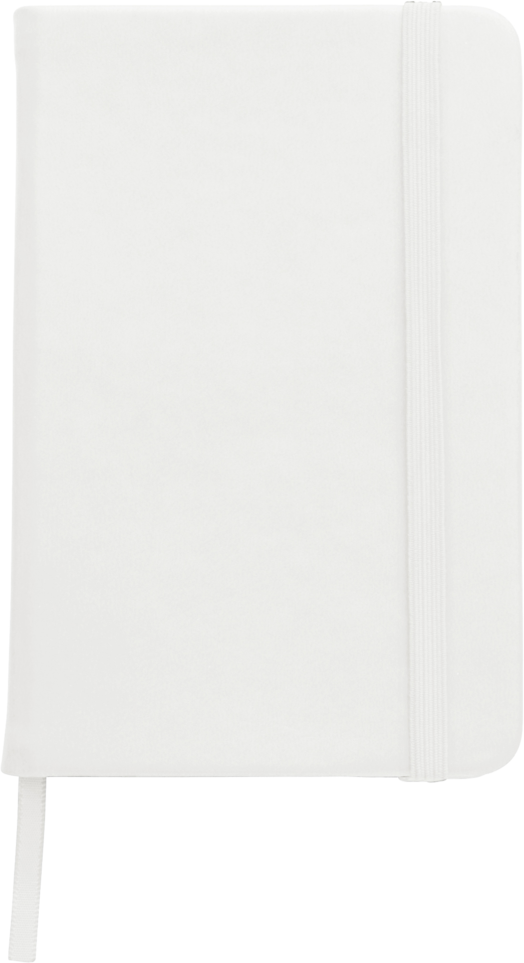 A6 Notebook with soft PU cover in white