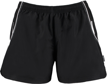 Women's Gamegear Active Short Black with White Trims