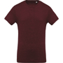Men's Organic Cotton T-shirt in burgundy
