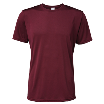 Men's Performance Core T-shirt in burgundy