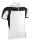 Spiro Bikewear full zip in white with reflective piping and black contrast panels