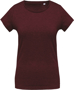 Women's Organic Cotton T-shirt in burgundy