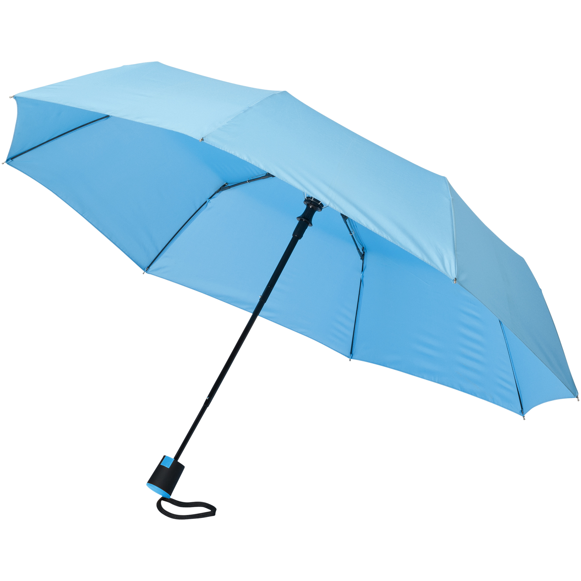 3 Section Auto Open Umbrella in light blue