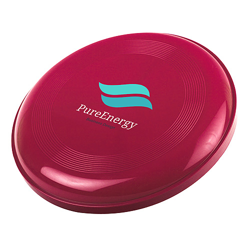 4 Colour Process Frisbee 22cm in red with 4 colour print logo