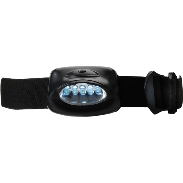 5 LED Headlight in black