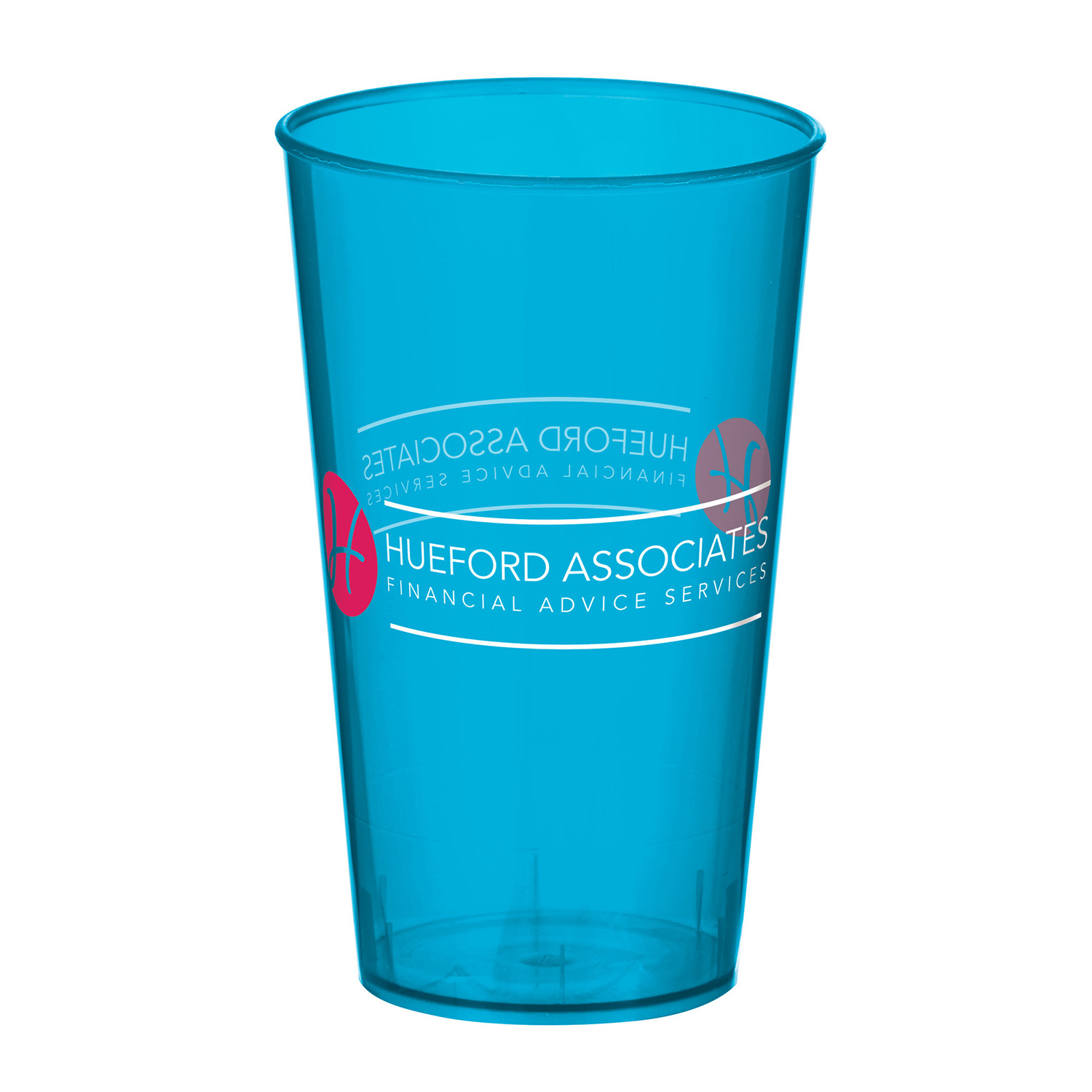 Arena Cupin aqua with 2 colour print logo