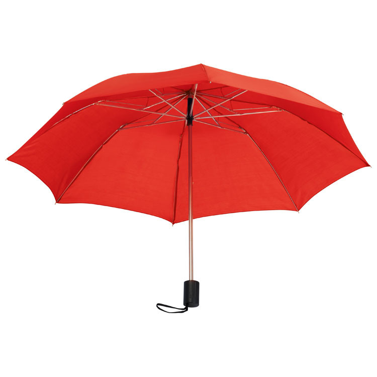 Collapsible umbrella Lille in red open