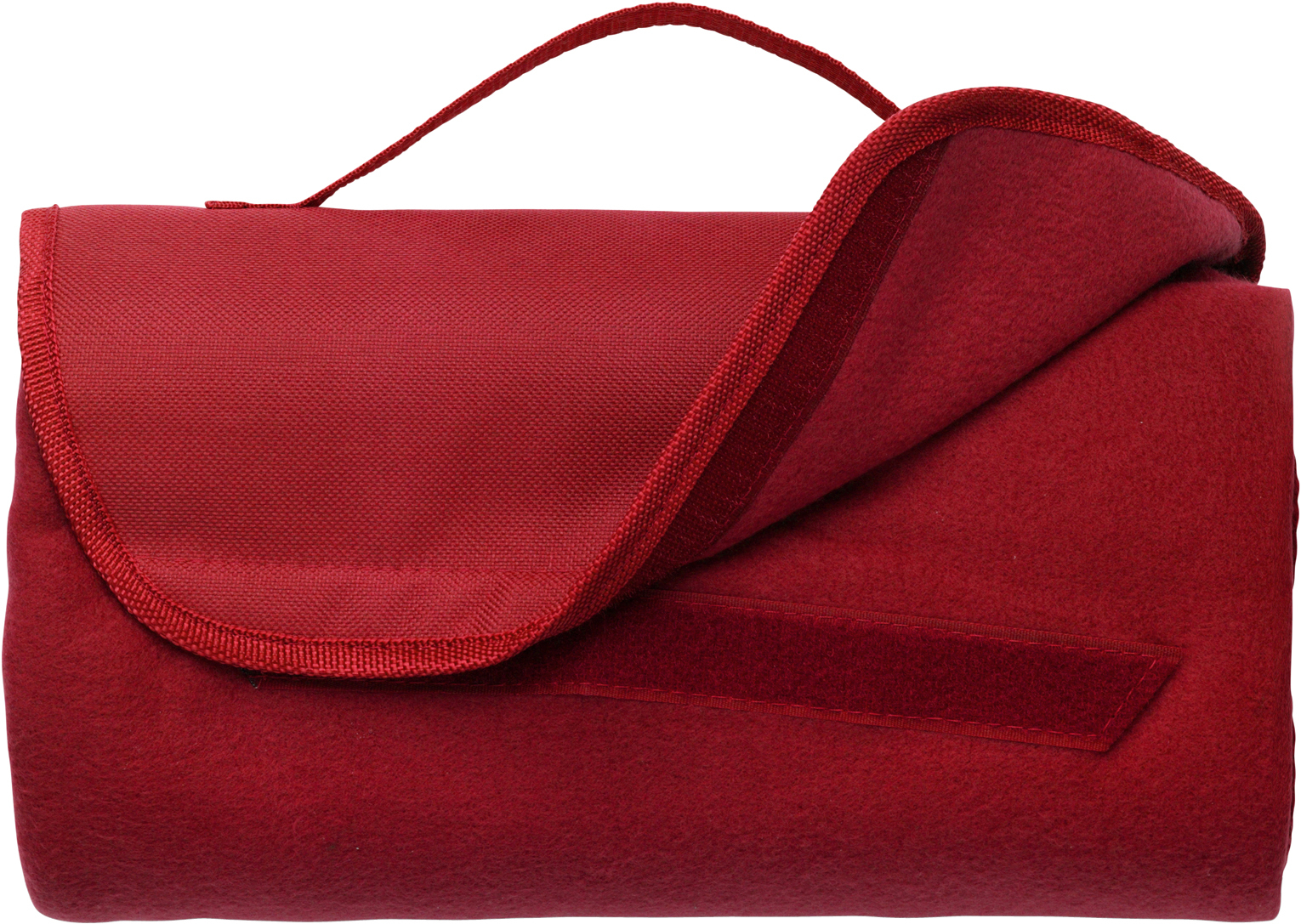 Fleece Picnic Blanket in red