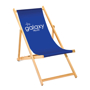 Full Colour Deck Chair in blue with 1 colour print logo