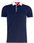 Pittsford Polo Shirt in Navy With Red and White Details