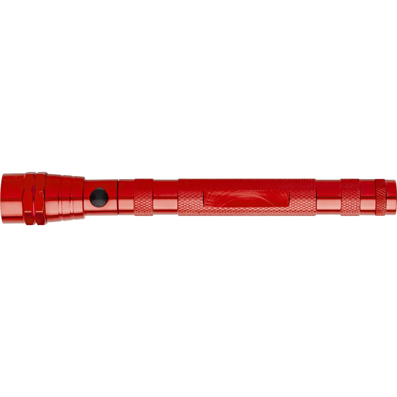 Telescopic Aluminium metal torch in red