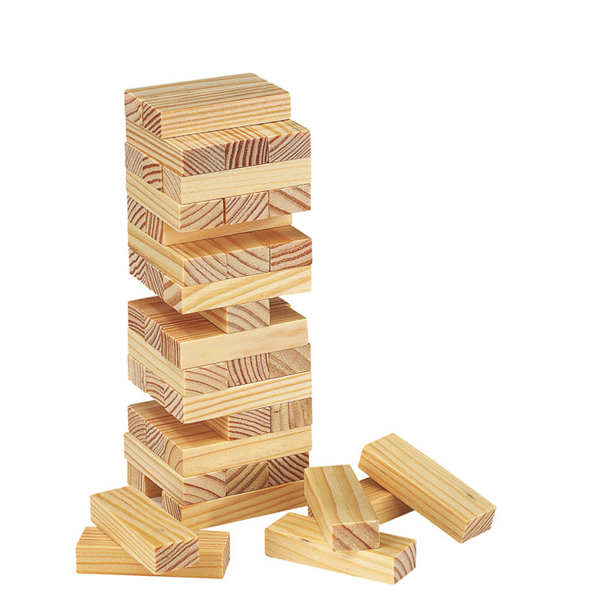 Wood Tumbling Tower Game