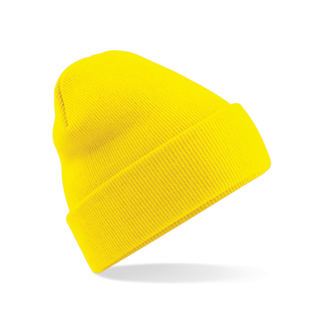 Beechfield Knitted Hat in yellow