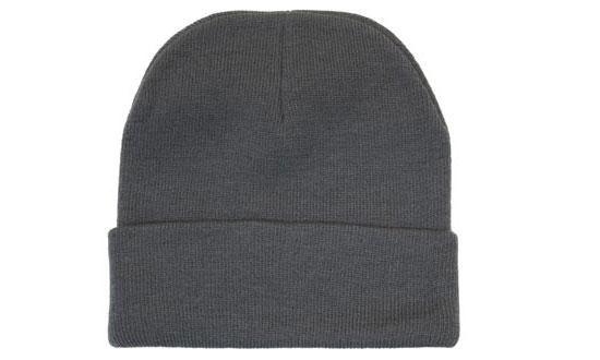 Acrylic Beanie in charcoal