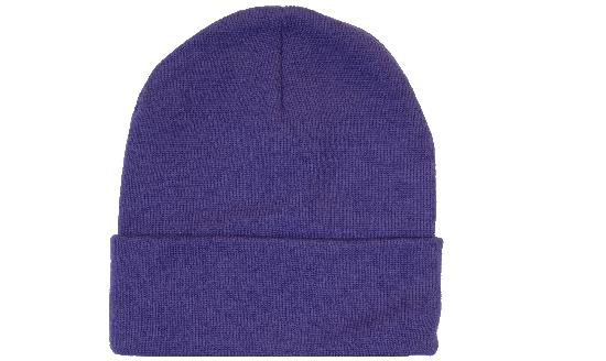 Acrylic Beanie in purple