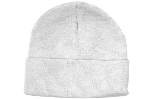 Acrylic Beanie in white