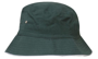 Bucket Hat in green with white trim