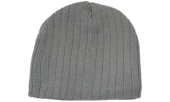 Cable Knit Beanie in grey