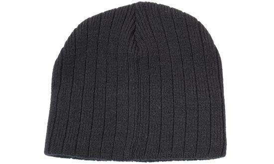 Cable Knit Beanie in navy