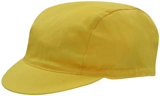 Cotton Cycling Cap in gold