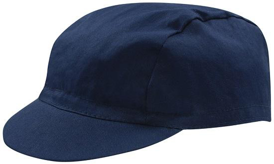 Cotton Cycling Cap in navy