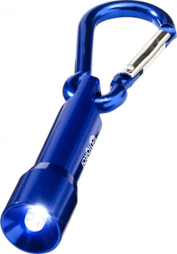Lyra Karabiner Keylight in blue with 1 colour print logo