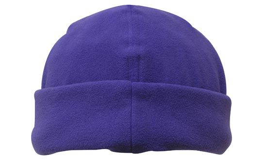 Micro Fleece Beanie in purple