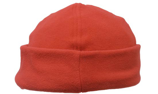 Micro Fleece Beanie in red