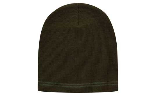 Skull Acrylic Beanie in green