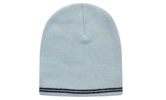 Skull Acrylic Beanie in blue