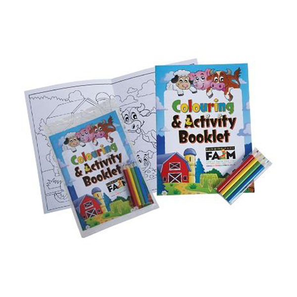 colouring booklet and pencil pack