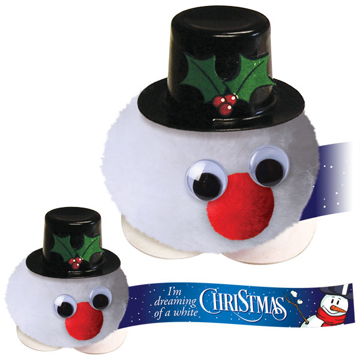 Show details for Christmas Snowman Bug Snowman logo bug