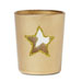 Shiny Star Tealight in gold