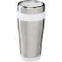 Elwood Travel Tumbler in silver and white