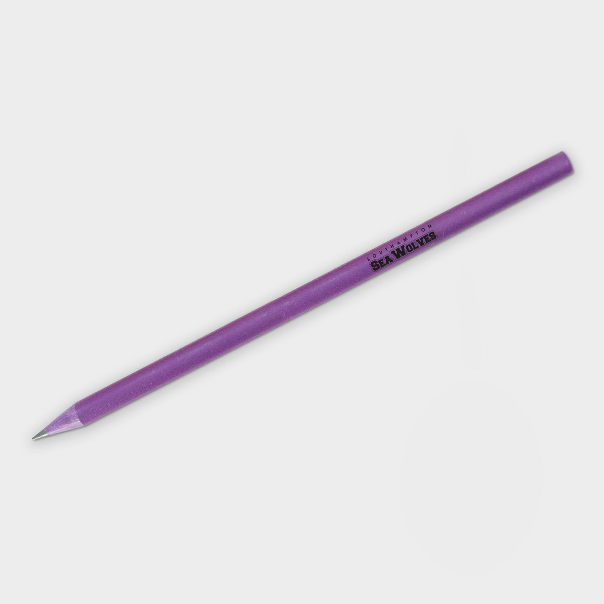 Recycled CD Pencil in purple with 1 colour print