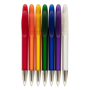 Hudson Biodegradable Frosted Pen  in various colours