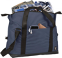 Day 17" Duffel Bag in navy with black straps showing pockets