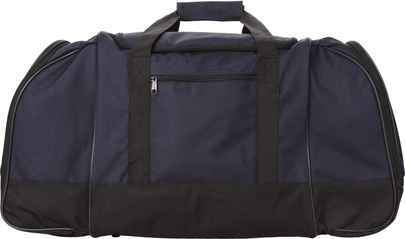 Nevada Travel Bag in navy with black details front view