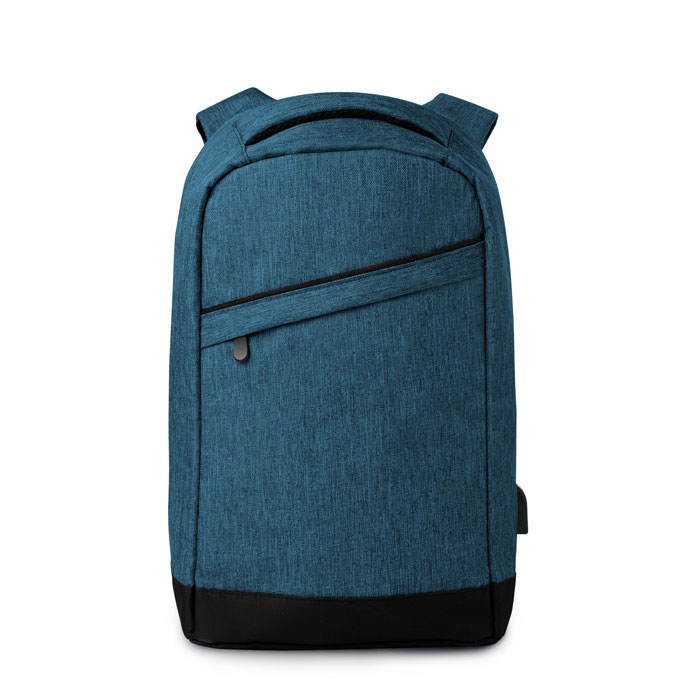 Berlin Charging Laptop Rucksack in blue