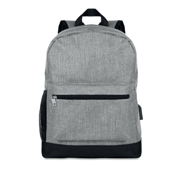 Bapal Tone RFID Rucksack in grey with black details