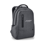 Boston Laptop Backpack in grey with 1 colour logowith