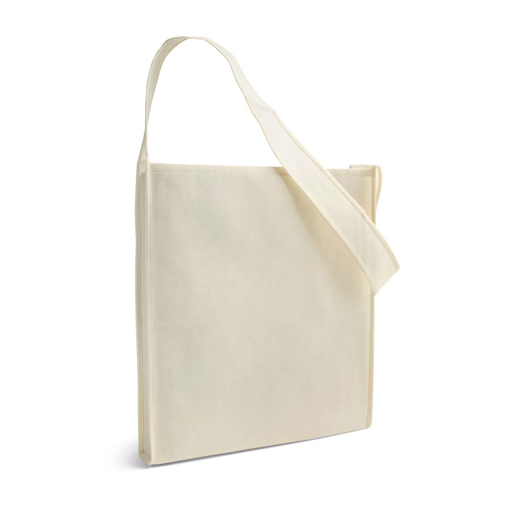 Shoulder shopping bag in white